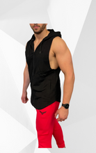 Load image into Gallery viewer, Full Zip Sleeveless Hooded Tank
