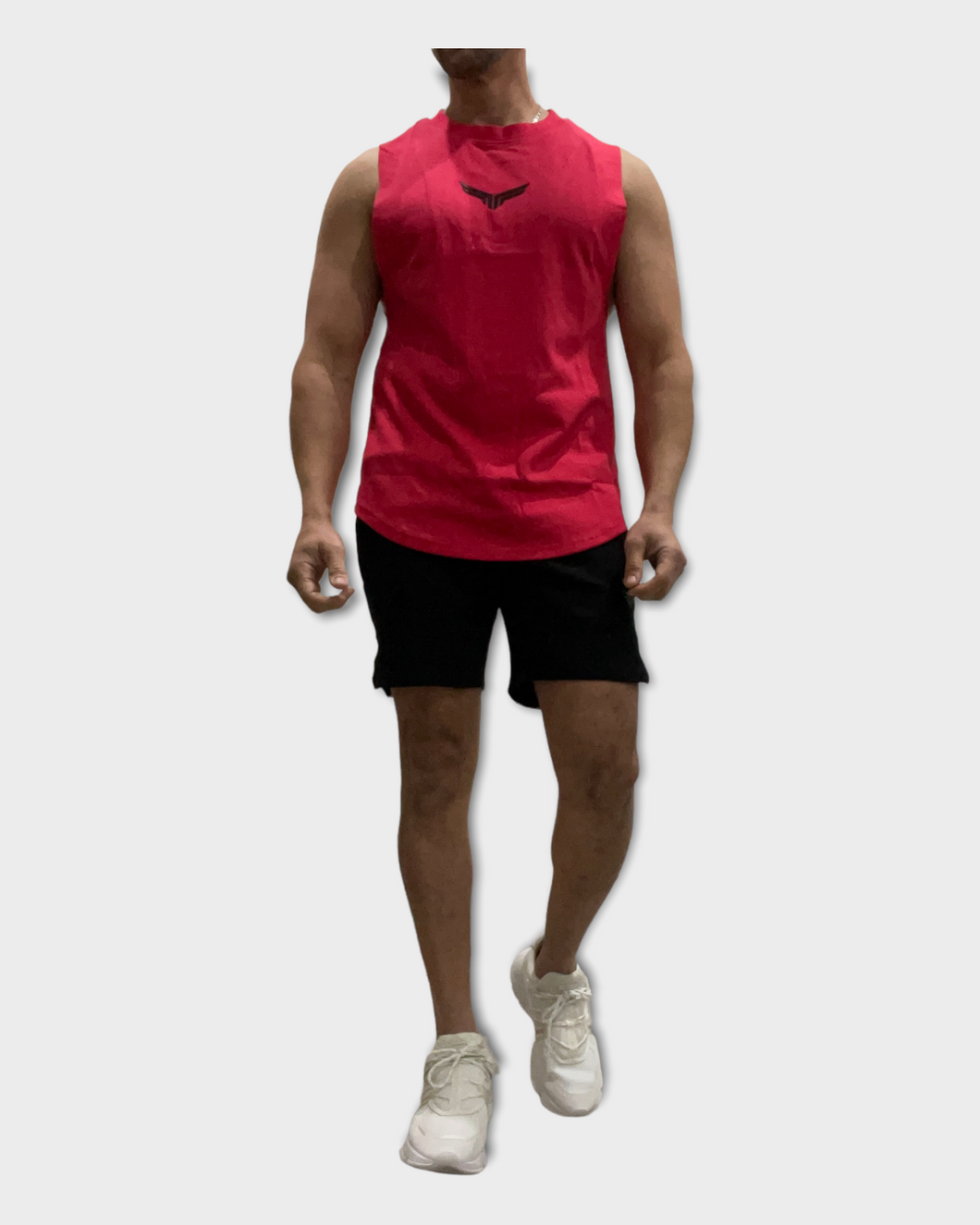 Muscle Tank Scoop  Red